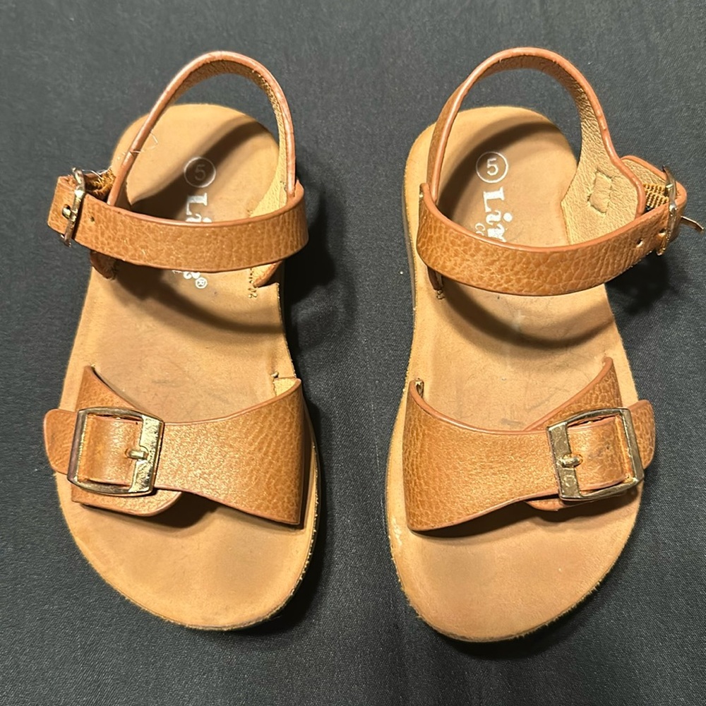 Toddler Girls Link Cross Strap Sandals